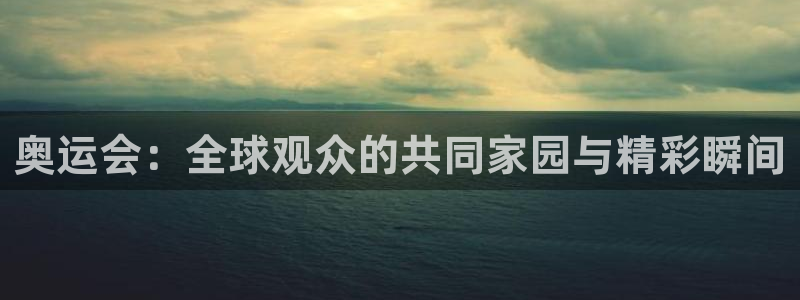 奥运会：全球观众的共同家园与精彩瞬间