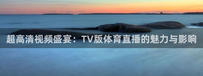 超高清视频盛宴：TV版体育直播的魅力与影响